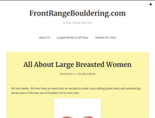 Tablet Screenshot of frontrangebouldering.com